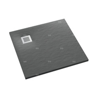 Brodzik kompozytowy Stabilsound Plus® Kalait Grey Stone 80x80x3,5 cm, kwadratowy