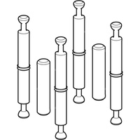 Zestaw śrub łączących Geberit do szafki bocznej i średniej szafki