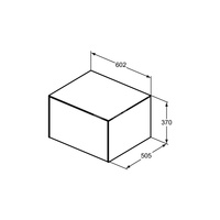 CONCA SZAF 60X50X37 1 DR+WTOP NOCUT WHMT