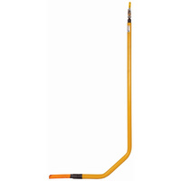 Przyłącze gazu stalowe z rury preizolowanej, PE25 x półśr. 3/4" p.kurek, L=500xH=1700