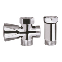 Zawór grzybkowy odcinający do pralki z przedłużką do baterii