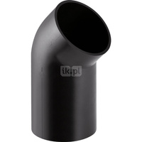 Kolano o wydłużonym końcu 45' GEBERIT HDPE, PE / polietylen, 75 mm, DN 70 x 75 mm x DN 70 (króciec)