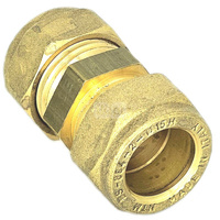 Złączka prosta skręcana QIK Do rur miedzianych, mosiądz, 15 mm (złącze skręcane x złącze skręcane)
