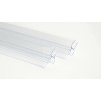 Kpl. uszczelek dolnych na szyby ruchome (2 szt.), transparentne, do szyb 6 mm, długość 790 mm, (seria kerria)