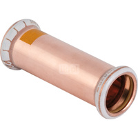 Mufa GEBERIT Mapress Kupfer Gas przesuwna do gazu, Cu, 18 mm (mufa zaprasowywana x mufa zaprasowywana), (głębokość: 15 mm) z uszczelką