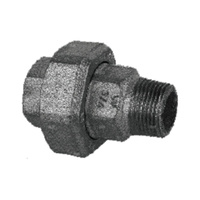 Śrubunek płaski czarny 331, dwuzłączka prosta