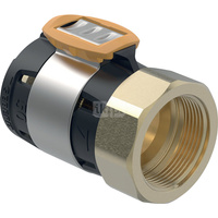 Złączka przejściowa  GEBERIT FlowFit, brąz krzemowy bezołowiowy, 2'' x 63 mm (GW x łącznik zaprasowywany)