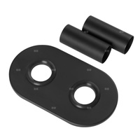 Grzejnik łazienkowy drabinkowy czarny z akcesoriami