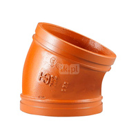 Kolano 22.5' pomarańczowe Groove - 273