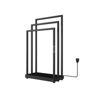 Grzejnik elektryczny (suszarka) INSTAL-PROJEKT Mobilo Electro 2, wym. 900/500 mm, kolor czarny mat,  moc 105 W