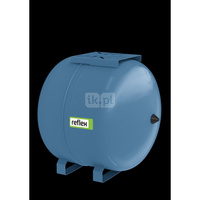 Naczynie wzbiorcze REFLEX HW 80, pojemność 80 l, 10 bar / 70'C, kolor niebieski, do instalacji  C.W.U.