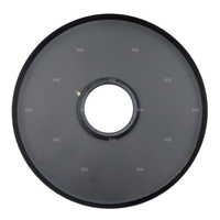 Maskownica do baterii podtynkowej bez przełącznika okrągła, czarny