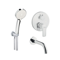 Zestaw wannowy podtynkowy VERSO chrom