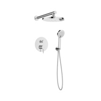 Zestaw podtynkowy z 2-funkcyjną baterią podtynkową Kalitea chrom