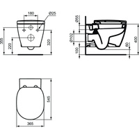 Miska WC wisząca IDEAL STANDARD CONNECT