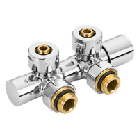 Zestaw do dolnego podłączenia chrom typu duoplex, nietermostatyczny PROV