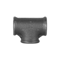 Trójnik czarny nakrętny 130, typ B1, Z GW/GW/Gw