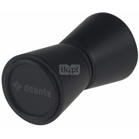 Uchwyt okrągły do drzwi kabin, nero, grubość szyby: 4 - 10 mm, (seria kerria plus), z logo