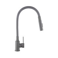 Bateria zlewozmywakowa z 2-funkcyjną, elastyczną wylewką Dalis, szary