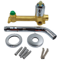 Bateria do kompl. baterii podtynkowej umywalkowej, chrom