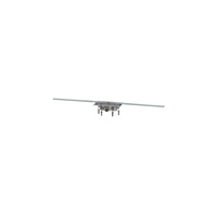 Linearis Infinity 90 Syfon z zamknięciem wodnym 50 mm, Szczotkowana powierzchnia ze stali nierdzewnej, 1600 mm