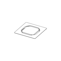 TECEdrainpoint S - nasadka bez ramki do zabudowy kamieniem naturalnym lub płytką o nietypowej grubości, 100 x 100 mm