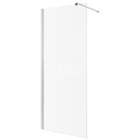 Kabina prysznicowa Walk-in z chromowanymi profilami