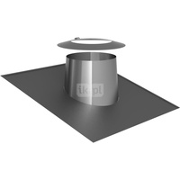 Przejście przez dach 5-15st. stal nierdzewna z kołnierzem fi130mm 