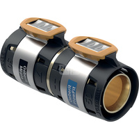 Złączka przejściowa GEBERIT FlowFit / Mepla, brąz krzemowy bezołowiowy, 50 mm (łącznik zaprasowywany x łącznik zaprasowywany)
