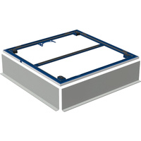 Rama instalacyjna Geberit do panelu do pryszniców bezbrodzikowych Setaplano do 100 cm, do 4 nóg montażowych: 90x90cm 