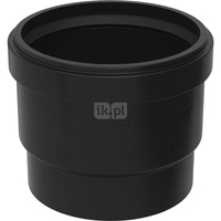 Kielich GEBERIT HDPE, PE / PE (czarny), 40 mm (króciec x mufa wciskowa), 8 mm z uszczelką