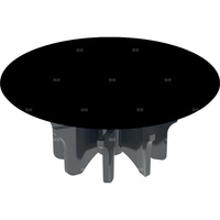 Pokrywa odpływu Geberit do zaworu zestawu odpływowego ze swobodnym przepływem, czarny mat