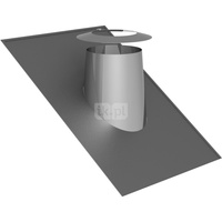 Przejście przez dach 26-35st. z płaszczem ołowianym i kołnierzem fi130/200mm 