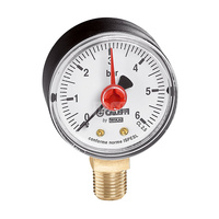 Manometr, przyłącze środkowe tylne, 1/4", 0-4 bar, O 50