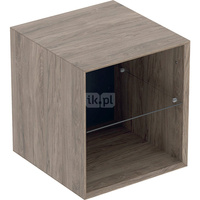 Element boczny Geberit ONE: 45x49.2x47cm, Orzech włoski hickory / Melamina, struktura drewna