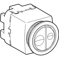 Przycisk Geberit do systemu spłukiwania WC z pneumatycznym systemem spłukiwania, spłukiwanie dwudzielne, mocowanie przeciwnakrętką: Chrom błyszczący