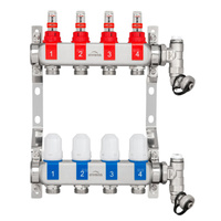 Rozdzielacz stalowy ogrzewania podłogowego Invena Prov 