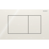 Przycisk uruchamiający Geberit Sigma40, przedni, szkło sand grey, prostokątny