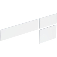 Zestaw frontów szuflad (3 szt.) do dolnej szafki pod umywalkę stawianą na blat variform GEBERIT, kol. biały wysoki połysk szer.1350 mm
