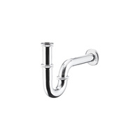 Syfon rurowy KFA Armatura mosiądz chrom 32 x 250 mm + rozetka