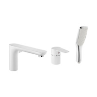 Bateria wannowa 3-otworowa Dokos biały/chrom