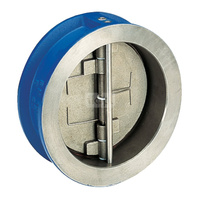 Typ 895V - zawór zwrotny międzykołnierzowy, zamknięcie - płytka dwudzielna wspomagana sprężyną, uszczelka: FKM (Viton), Pnom 1,6 MPa, tmax=100'C. DN 80