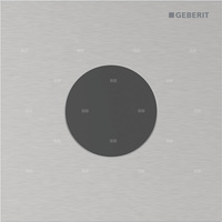 Płyta przykrywająca Geberit typ 40, okrągła: Szczotkowany, powlekany easy-to-clean
