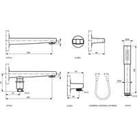 SH Wąż IDEALFLEX 1250mm SILVST