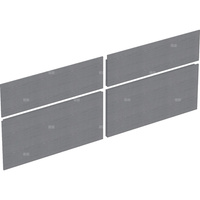 Zestaw frontów szuflad do dolnej szafki pod umywalkę GEBERIT Xeno², kol. szary szer.1400 mm