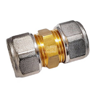 Złączka prosta skręcana QIK Do rur wielowarstwowych, mosiądz, 26 mm (złącze skręcane x złącze skręcane)