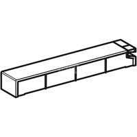 Pokrywa spłuczki do modułu sanitarnego Geberit Monolith do WC: Aluminium szczotkowane