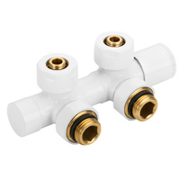 Zestaw do dolnego podłączenia biały typu duoplex, nietermostatyczny PROV