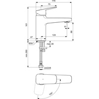 CERAPLAN BATERIA UMYWALKOWA H90 RMTD BS 5L