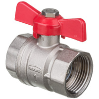 Zawór kulowy z pokrętłem motylkowym z GW/GW